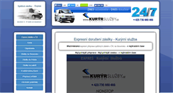 Desktop Screenshot of kuryrsluzby.cz